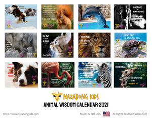 ANIMAL WISDOM 2021 KIDS CALENDAR