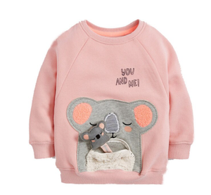 GIRLS APPLIQUE SWEATSHIRT